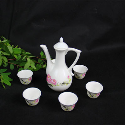 【景德鎮(zhèn)陶瓷器中式高檔骨瓷白酒酒具套裝酒壺酒杯酒盅酒器】價格,廠家,圖片,酒壺,德化縣益佰度陶瓷店-