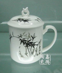 粉彩花卉茶杯,高檔貼花陶瓷茶杯,禮品會議杯價格 廠家 圖片