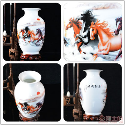 【景德鎮(zhèn)陶瓷器花瓶裝飾擺件客廳書(shū)房工藝品廠家批發(fā)粉彩鴻運(yùn)當(dāng)頭】高新區(qū)康兆陶瓷廠 - 產(chǎn)品庫(kù)